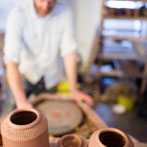 Tim Lake at work in his workshop 2017